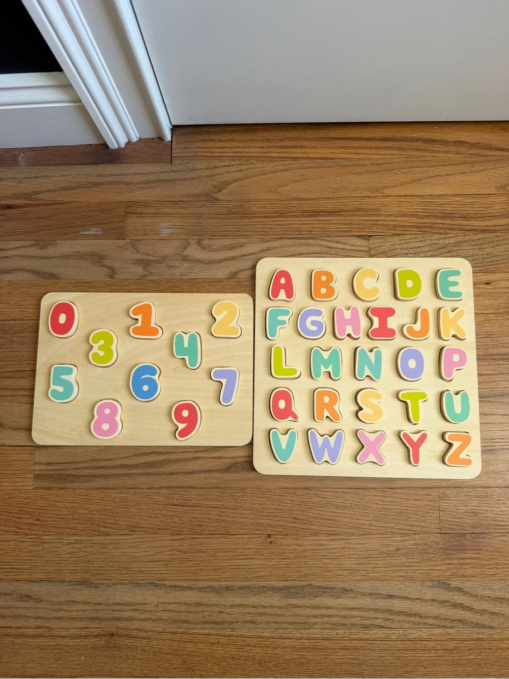 Gigglescape Wooden Alphabet & Number Puzzles